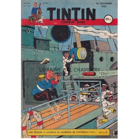 Tintin chaque jeudi,  n°110, troisième année