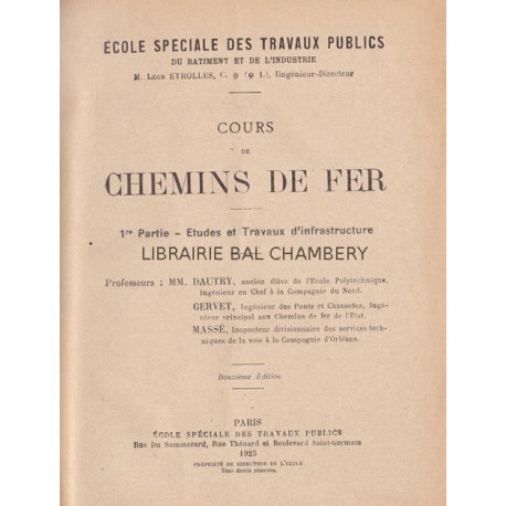 Cours de chemins de fer