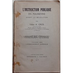 L'instruction publique en Maurienne avant la révolution
