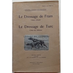 Le dressage de Fram chien d'arrêt  Le dressage de Turc chien de défense Croquis par Louis de Lajarrige et Raymond de La Nézière