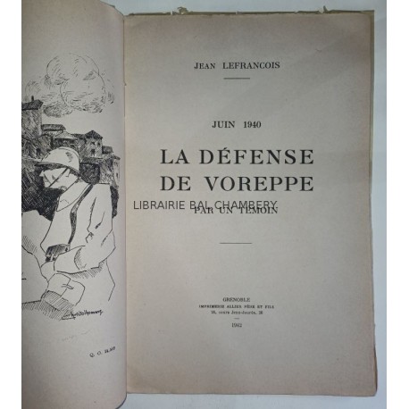 Juin 1940 - La défense de Voreppe par un témoin