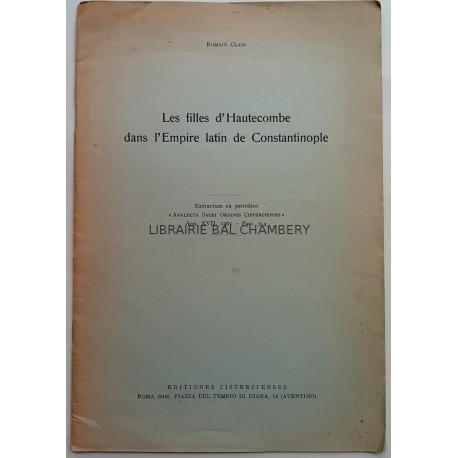 Les filles d'Hautecombe dans l'Empire latin de Constantinople