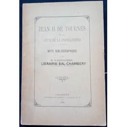 Jean II de Tournes et le Sieur de La Popellinière  Note bibliographique