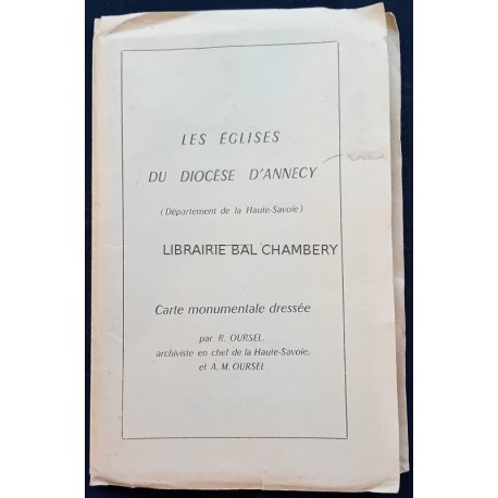 Les églises du Diocèse d'Annecy (Dépt. de la Hte-Savoie) des origines à 1792